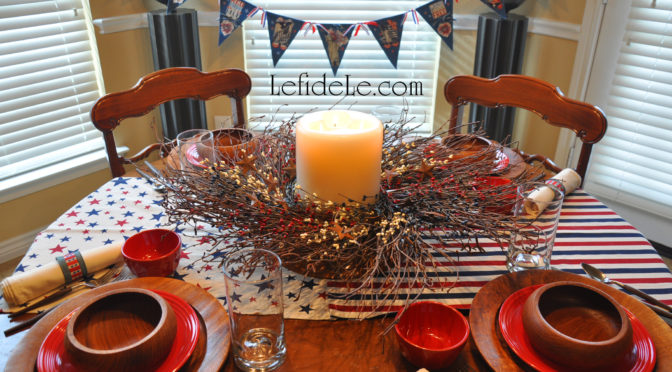 Reverential Memorial Day, Veterans Day, or Independence Day Tablescape Décor Ideas Honoring American Forces