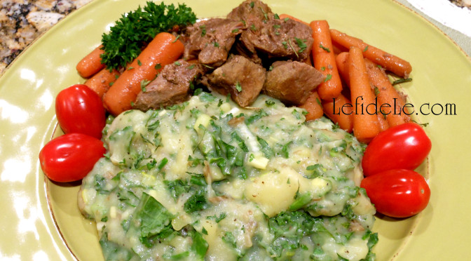 Irish Colcannon / Herbed Kale Mashed Potatoes St. Patrick’s Day Recipe (Allergy-Friendly, Gluten-Free, Dairy-Free, Vegan)