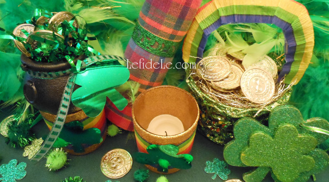 Quick & Easy Metal Napkin Rings, Money Tree, + Rainbow & Shamrock Crafts for St. Patrick’s Day Party Décor
