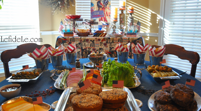 Star-Spangled Independence Day Patriotic Party Décor Ideas (& All-American Burger Bar)