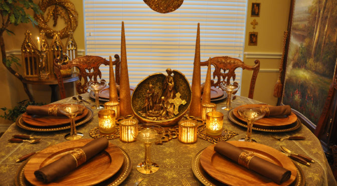 Celebrate the True Meaning of Christmas with Tablescape Décor Ideas Evoking Love’s Pure Light