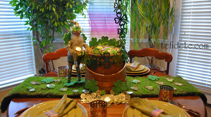 Meet me at the End of the Rainbow Tablescape Ideas for St. Patrick’s Day Party Décor